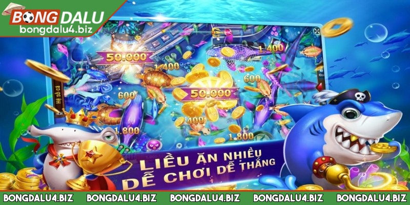 Đa dạng vũ khí tại sảnh bắn cá đổi thưởng